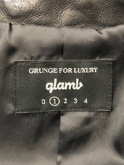 【中古品】【メンズ】 GLAMB グラム ROSSO RIDERS GB0318/JKT05 ロッソライダース ラムレザー ジャケット アウター 142-260428-yy-11-tag サイズ：1 カラー：ブラック 万代Net店