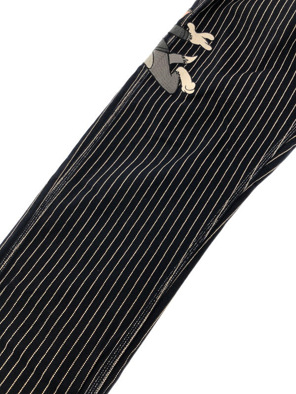【中古品】【メンズ】 VANSON バンソン × TOM AND JERRY トムとジェリー コラボ WABASH STRIPE OVERALLS ウォバッシュストライプ オーバーオール デニム 156-260428-yy-20-tag サイズ：L カラー：ネイビー 万代Net店