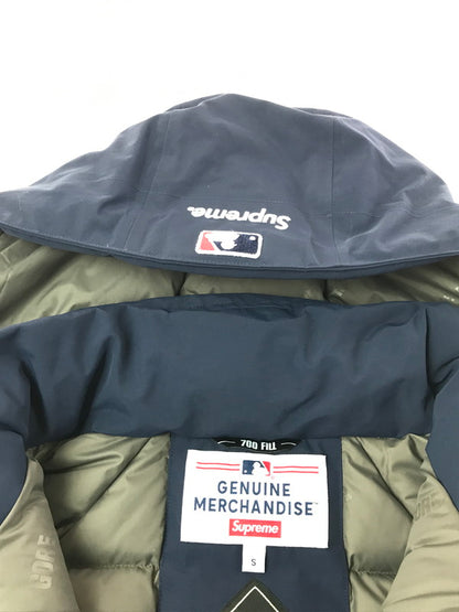 【中古品】【メンズ】 SUPREME シュプリーム ×NEW YORK YANKEES ニューヨーク ヤンキース 21AW GORE-TEX 700-FILL DOWN JACKET ゴアテックス ダウンジャケット アウター 149-260427-na-14-tagh サイズ：S カラー：ネイビー 万代Net店