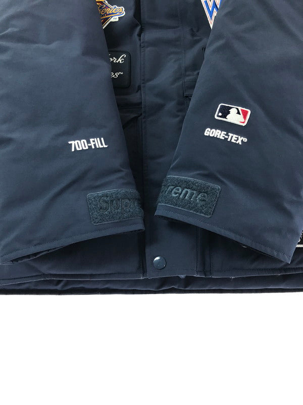 【中古品】【メンズ】 SUPREME シュプリーム ×NEW YORK YANKEES ニューヨーク ヤンキース 21AW GORE-TEX 700-FILL DOWN JACKET ゴアテックス ダウンジャケット アウター 149-260427-na-14-tagh サイズ：S カラー：ネイビー 万代Net店