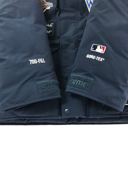 【中古品】【メンズ】 SUPREME シュプリーム ×NEW YORK YANKEES ニューヨーク ヤンキース 21AW GORE-TEX 700-FILL DOWN JACKET ゴアテックス ダウンジャケット アウター 149-260427-na-14-tagh サイズ：S カラー：ネイビー 万代Net店