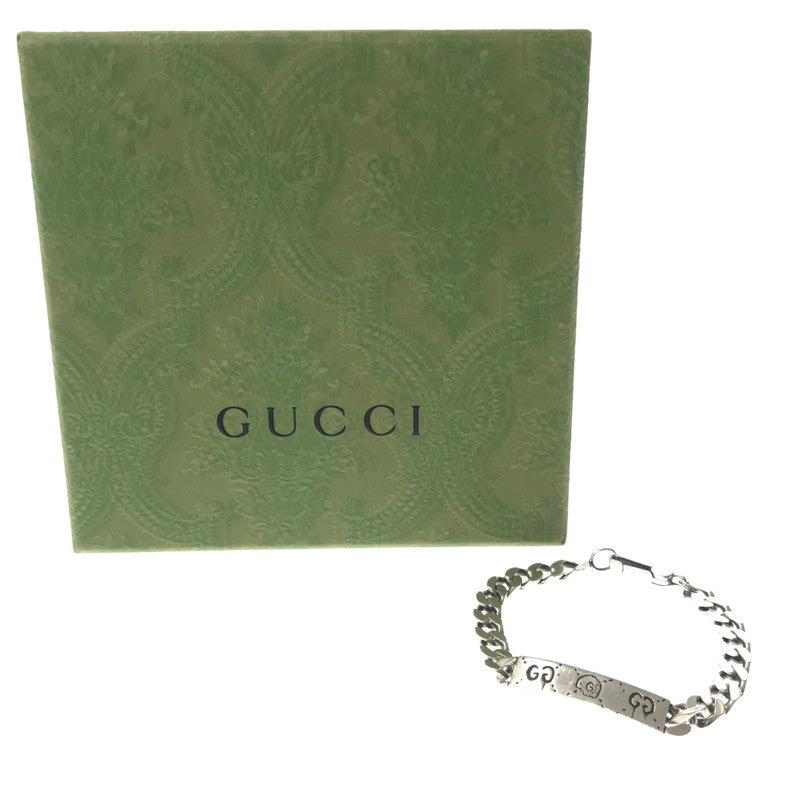 【中古品】【メンズ】 GUCCI グッチ BRACELET ブレスレット ゴーストコレクション SV925 腕輪 アクセサリー 182-260430-yy-11-tag カラー：シルバー 万代Net店
