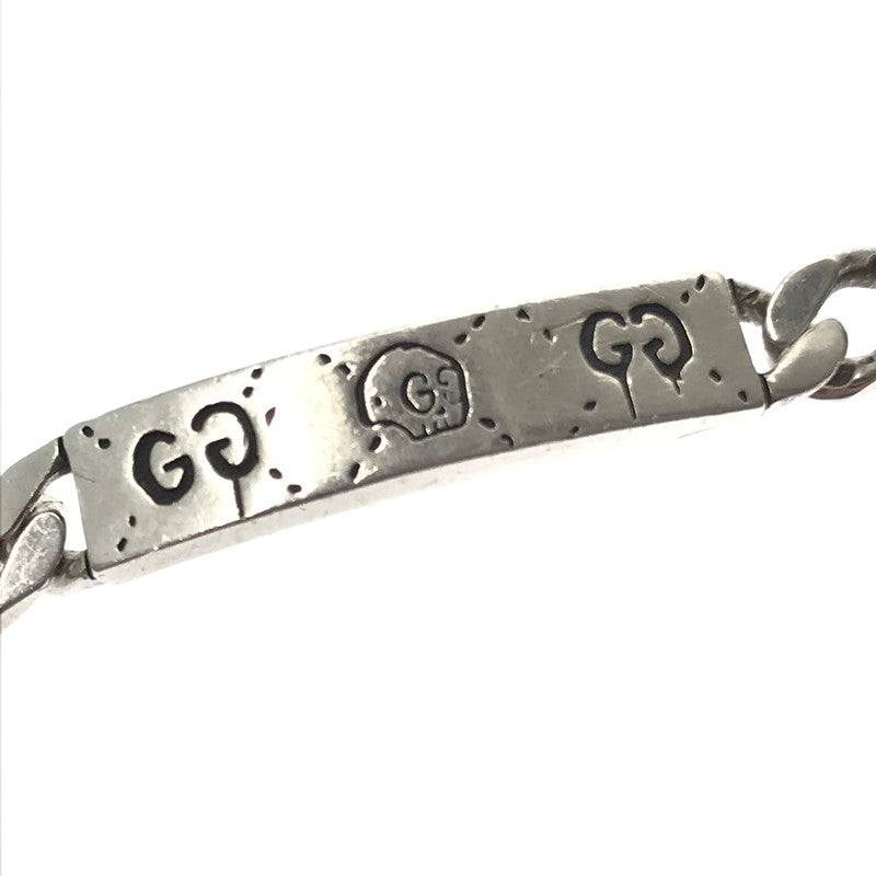 【中古品】【メンズ】 GUCCI グッチ BRACELET ブレスレット ゴーストコレクション SV925 腕輪 アクセサリー 182-260430-yy-11-tag カラー：シルバー 万代Net店