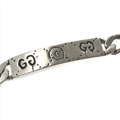 【中古品】【メンズ】 GUCCI グッチ BRACELET ブレスレット ゴーストコレクション SV925 腕輪 アクセサリー 182-260430-yy-11-tag カラー：シルバー 万代Net店
