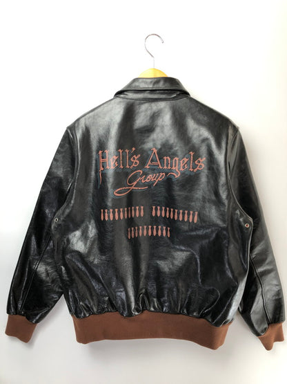 【中古品】【メンズ】 UNKNOW A-2 LEATHER FLIGHT JACKET A-2 レザーフライトジャケット アウター 145-260428-yy-12-tag サイズ：4XL カラー：ブラック 万代Net店