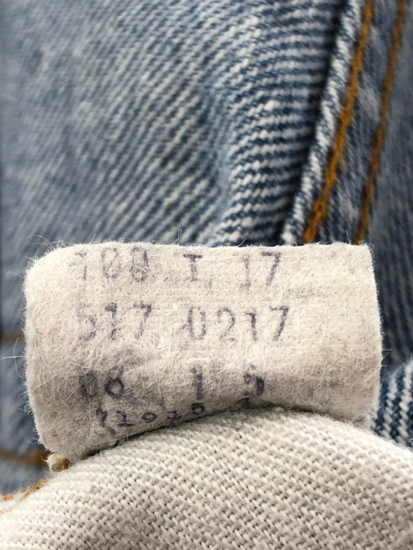 【中古品】【メンズ】 LEVI'S リーバイス 80's VINTAGE 517 DENIM PANTS 80年代 ヴィンテージ 517 デニムパンツ ボタン裏刻印5 アメリカ製 42TALON 黒カンヌキ パンツ ボトムス 157-260428-yy-17-tag サイズ：W33L34 カラー：ブルー 万代Net店