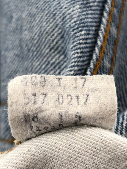 【中古品】【メンズ】 LEVI'S リーバイス 80's VINTAGE 517 DENIM PANTS 80年代 ヴィンテージ 517 デニムパンツ ボタン裏刻印5 アメリカ製 42TALON 黒カンヌキ パンツ ボトムス 157-260428-yy-17-tag サイズ：W33L34 カラー：ブルー 万代Net店