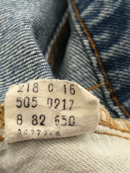 【中古品】【メンズ】 LEVI'S リーバイス 80's VINTAGE 505 DENIMPANTS 80年代 ヴィンテージ 505 デニムパンツ ボタン裏刻印650 アメリカ製 42TALON 黒カン ボトムス 157-260428-yy-16-tag サイズ：W36L34 カラー：ブルー 万代Net店