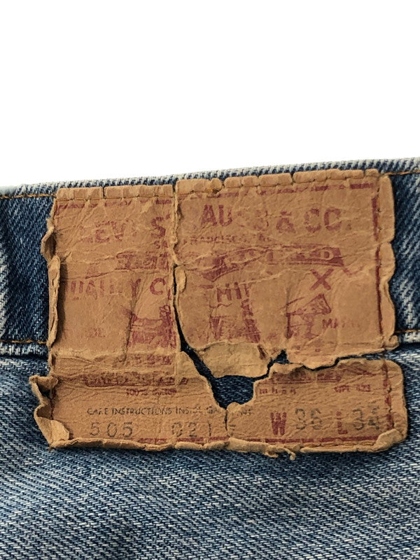 【中古品】【メンズ】 LEVI'S リーバイス 80's VINTAGE 505 DENIMPANTS 80年代 ヴィンテージ 505 デニムパンツ ボタン裏刻印650 アメリカ製 42TALON 黒カン ボトムス 157-260428-yy-16-tag サイズ：W36L34 カラー：ブルー 万代Net店