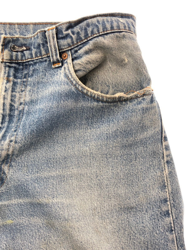 【中古品】【メンズ】 LEVI'S リーバイス 80's VINTAGE 505 DENIMPANTS 80年代 ヴィンテージ 505 デニムパンツ ボタン裏刻印650 アメリカ製 42TALON 黒カン ボトムス 157-260428-yy-16-tag サイズ：W36L34 カラー：ブルー 万代Net店
