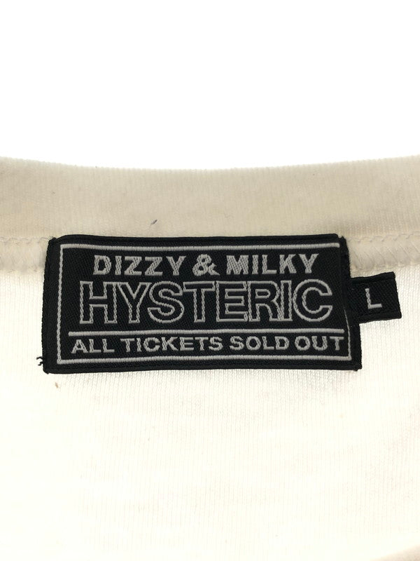 【中古品】【メンズ】 HYSTERIC GLAMOUR ヒステリックグラマー GRAPHIC S/S T-SHIRT 02241CT22 グラフィック ショートスリーブ Tシャツ 半袖 トップス 140-260428-yy-06-tag サイズ：L カラー：ホワイト 万代Net店