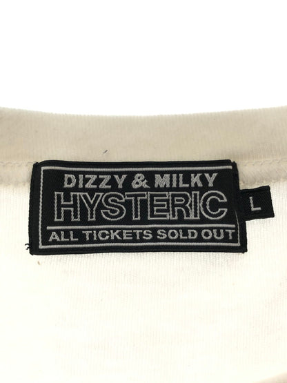 【中古品】【メンズ】 HYSTERIC GLAMOUR ヒステリックグラマー GRAPHIC S/S T-SHIRT 02241CT22 グラフィック ショートスリーブ Tシャツ 半袖 トップス 140-260428-yy-06-tag サイズ：L カラー：ホワイト 万代Net店
