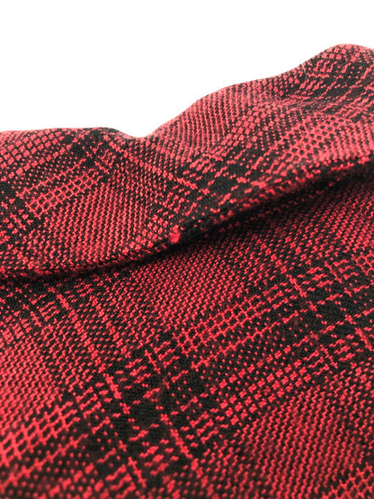 【中古品】【メンズ】 WEST RIDE ウエストライド L/S CHECK OPEN COLLAR SHIRT チェック オープン カラー シャツ 長袖シャツ 145-260518-na-14-tagh サイズ：L カラー：レッド系 万代Net店