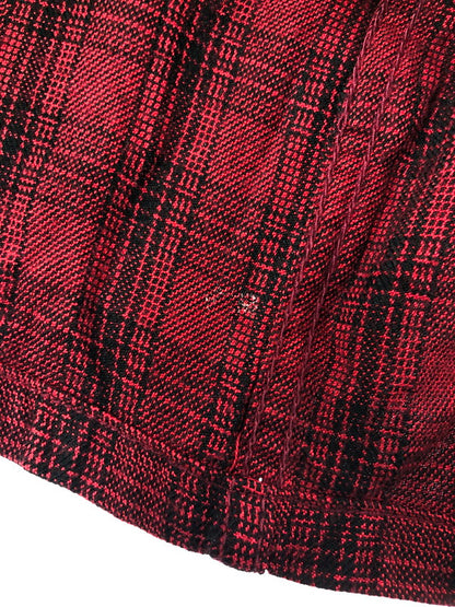 【中古品】【メンズ】 WEST RIDE ウエストライド L/S CHECK OPEN COLLAR SHIRT チェック オープン カラー シャツ 長袖シャツ 145-260518-na-14-tagh サイズ：L カラー：レッド系 万代Net店