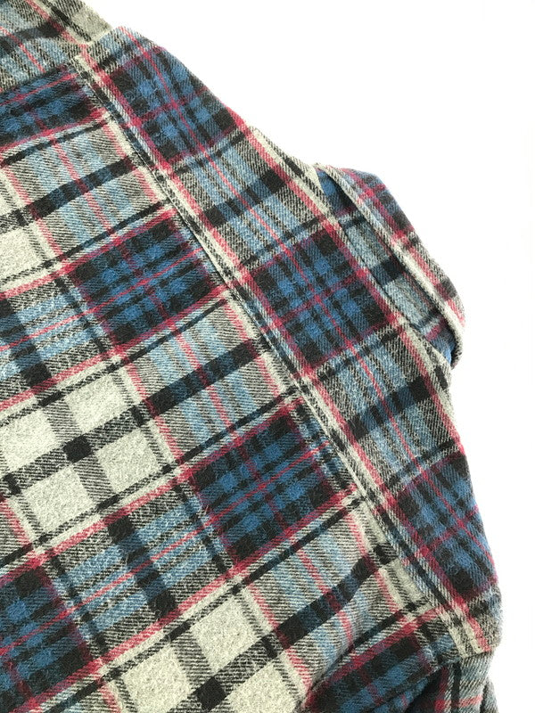 【中古品】【メンズ】 MIGHTY-MAC マイティー マック 80's HEAVY COTTON FLANNEL SHIRT ヘビー コットン フランネル シャツ トップス ヴィンテージ 146-260820-rt-07-tag サイズ：L カラー：グレー 万代Net店