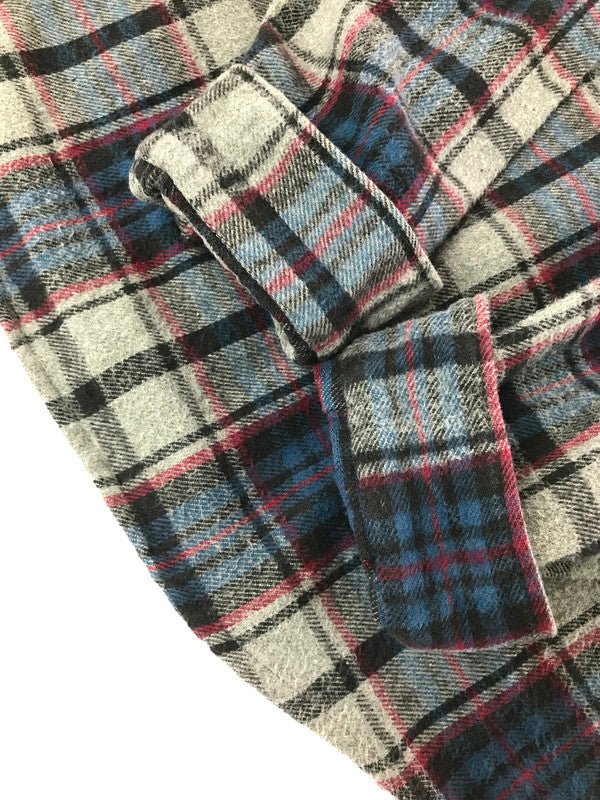 【中古品】【メンズ】 MIGHTY-MAC マイティー マック 80's HEAVY COTTON FLANNEL SHIRT ヘビー コットン フランネル シャツ トップス ヴィンテージ 146-260820-rt-07-tag サイズ：L カラー：グレー 万代Net店