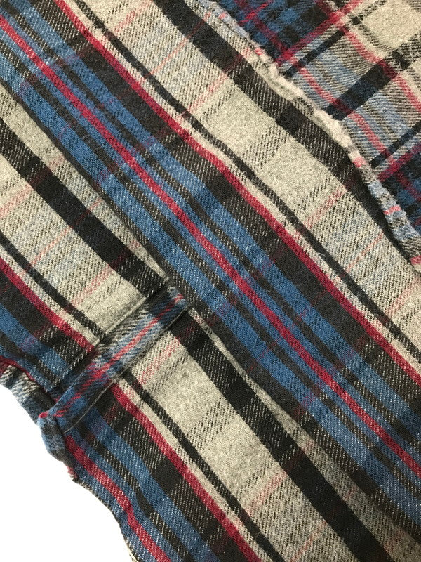 【中古品】【メンズ】 MIGHTY-MAC マイティー マック 80's HEAVY COTTON FLANNEL SHIRT ヘビー コットン フランネル シャツ トップス ヴィンテージ 146-260820-rt-07-tag サイズ：L カラー：グレー 万代Net店