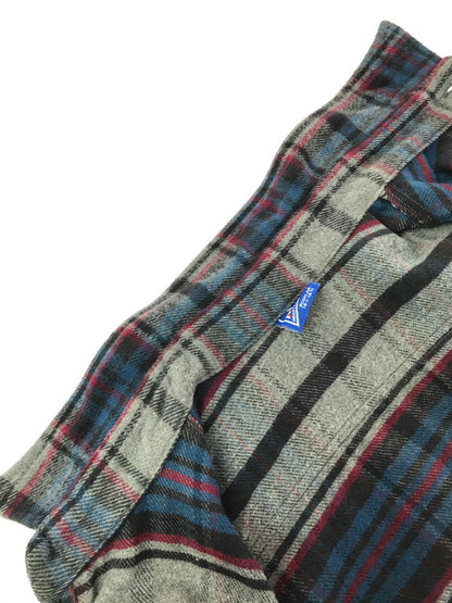 【中古品】【メンズ】 MIGHTY-MAC マイティー マック 80's HEAVY COTTON FLANNEL SHIRT ヘビー コットン フランネル シャツ トップス ヴィンテージ 146-260820-rt-07-tag サイズ：L カラー：グレー 万代Net店
