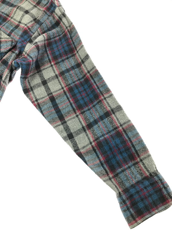 【中古品】【メンズ】 MIGHTY-MAC マイティー マック 80's HEAVY COTTON FLANNEL SHIRT ヘビー コットン フランネル シャツ トップス ヴィンテージ 146-260820-rt-07-tag サイズ：L カラー：グレー 万代Net店