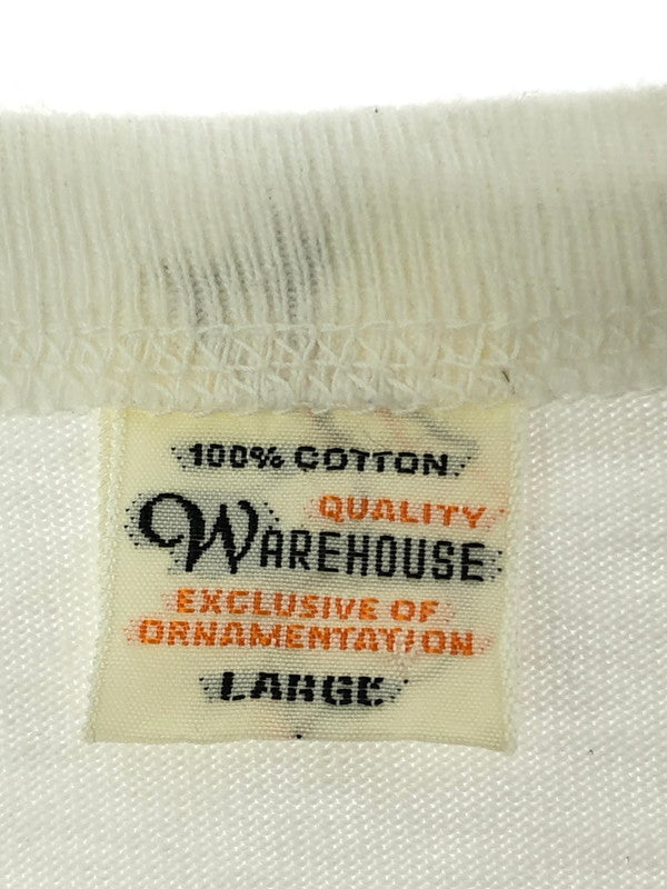 【中古品】【メンズ】 WAREHOUSE ウエアハウス S/S COWBOY BAR PRINT TEE カウボーイ バー プリント Tシャツ 半袖Tシャツ 145-260509-na-06-tag サイズ：L カラー：ホワイト 万代Net店