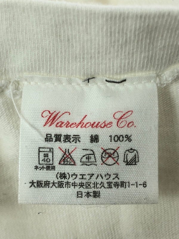 【中古品】【メンズ】 WAREHOUSE ウエアハウス S/S COWBOY BAR PRINT TEE カウボーイ バー プリント Tシャツ 半袖Tシャツ 145-260509-na-06-tag サイズ：L カラー：ホワイト 万代Net店