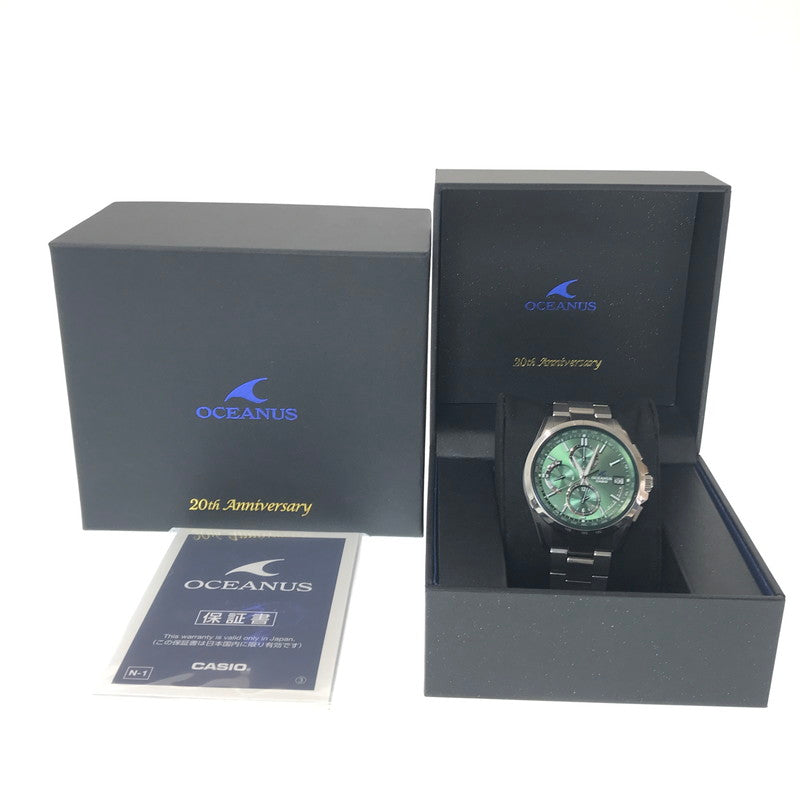 【中古品】【メンズ】 CASIO カシオ CLASSIC LINE OCEANUS OCW-T2600SG-3AJR クラシックライン オシアナス 20周年記念限定モデル 世界限定500本 タフソーラー 腕時計 197-260430-yy-15-tag カラー：ディープグリーン 万代Net店