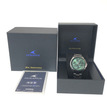 【中古品】【メンズ】 CASIO カシオ CLASSIC LINE OCEANUS OCW-T2600SG-3AJR クラシックライン オシアナス 20周年記念限定モデル 世界限定500本 タフソーラー 腕時計 197-260430-yy-15-tag カラー：ディープグリーン 万代Net店