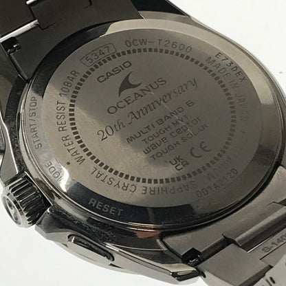 【中古品】【メンズ】 CASIO カシオ CLASSIC LINE OCEANUS OCW-T2600SG-3AJR クラシックライン オシアナス 20周年記念限定モデル 世界限定500本 タフソーラー 腕時計 197-260430-yy-15-tag カラー：ディープグリーン 万代Net店
