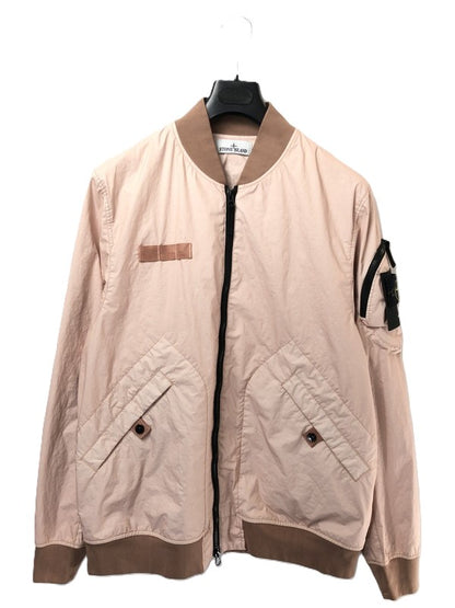 【中古品】【メンズ】 STONE ISLAND ストーンアイランド BOMBER JACKET K1S154100004S0A21 ボンバージャケット 国内正規 MA-1 ブルゾン ライトアウター 141-260428-yy-03-tag サイズ：XL カラー：ライトピンク 万代Net店