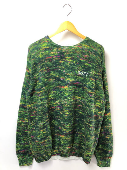 【中古品】【メンズ】 BOTT ボット ROCK COTTON KNIT 261BOTT13 ロックコットンニット セーター トップス 142-260428-yy-07-tag サイズ：L カラー：グリーン系 万代Net店