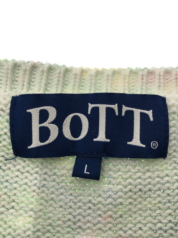 【中古品】【メンズ】 BOTT ボット ROCK COTTON KNIT 261BOTT13 ロックコットンニット セーター トップス 142-260428-yy-07-tag サイズ：L カラー：グリーン系 万代Net店