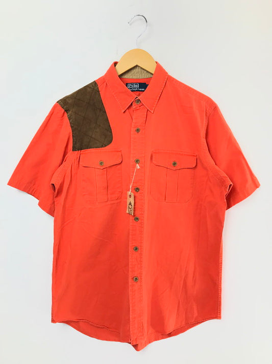【中古品】【メンズ】 POLO RALPH LAUREN ポロ ラルフローレン S/S WORK SHIRT ショートスリーブ ワーク シャツ トップス 半袖シャツ 146-260508-ty-10-tag サイズ：L カラー：オレンジ 万代Net店
