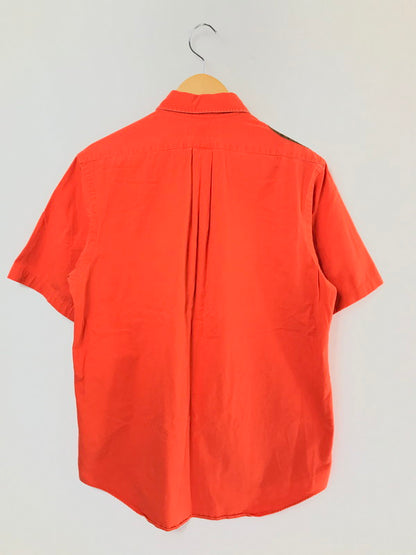 【中古品】【メンズ】 POLO RALPH LAUREN ポロ ラルフローレン S/S WORK SHIRT ショートスリーブ ワーク シャツ トップス 半袖シャツ 146-260508-ty-10-tag サイズ：L カラー：オレンジ 万代Net店