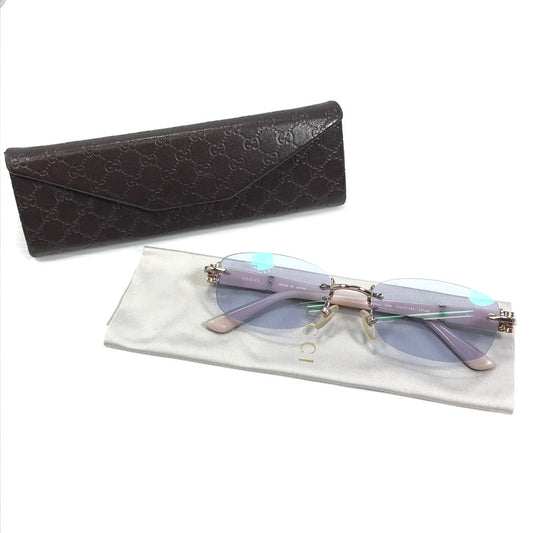 【現状渡し品】【レディース】 GUCCI グッチ RIMLESS GLASSES GG-8554J リムレスグラス 眼鏡 アイウェア アクセサリー 度入り 203-260507-na-02-tag サイズ：52□17 135 カラー：マルチカラー 万代Net店