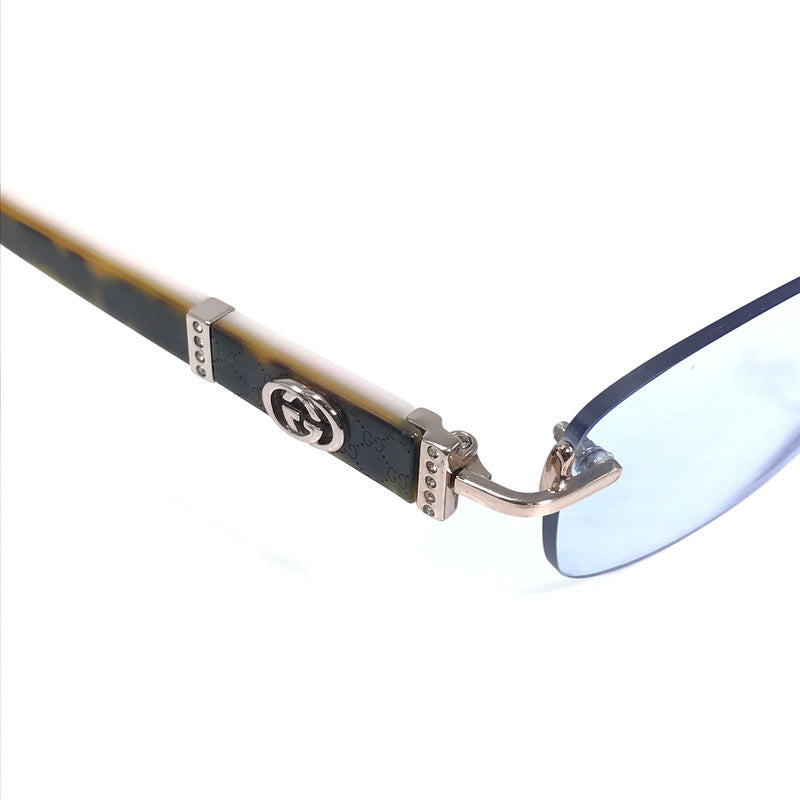 【現状渡し品】【レディース】 GUCCI グッチ RIMLESS GLASSES GG-8554J リムレスグラス 眼鏡 アイウェア アクセサリー 度入り 203-260507-na-02-tag サイズ：52□17 135 カラー：マルチカラー 万代Net店
