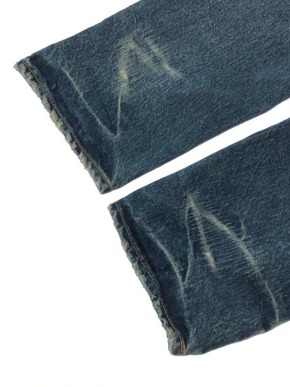 【中古品】【メンズ】 SEQUEL シークエル × FRAGMENT DESIGN フラグメントデザイン コラボ DENIM PANTS デニムパンツ ボトムス 153-260428-yy-15-tag サイズ：M カラー：ブルー 万代Net店