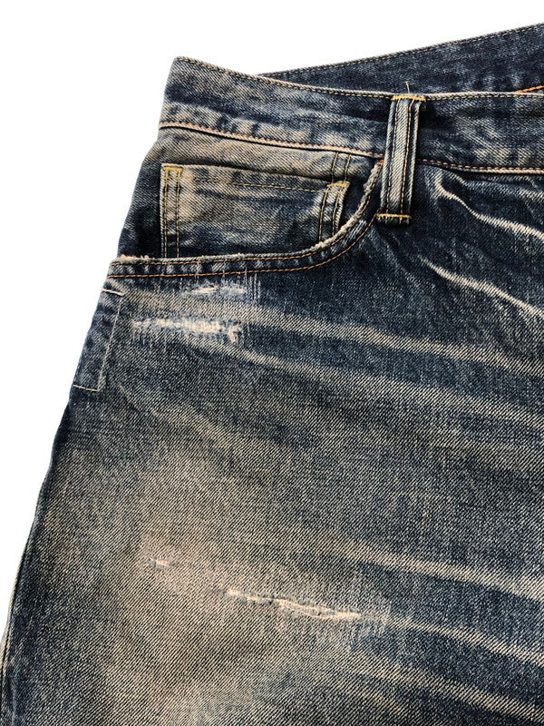 【中古品】【メンズ】 SEQUEL シークエル × FRAGMENT DESIGN フラグメントデザイン コラボ DENIM PANTS デニムパンツ ボトムス 153-260428-yy-15-tag サイズ：M カラー：ブルー 万代Net店