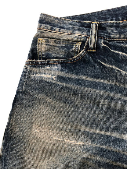 【中古品】【メンズ】 SEQUEL シークエル × FRAGMENT DESIGN フラグメントデザイン コラボ DENIM PANTS デニムパンツ ボトムス 153-260428-yy-15-tag サイズ：M カラー：ブルー 万代Net店