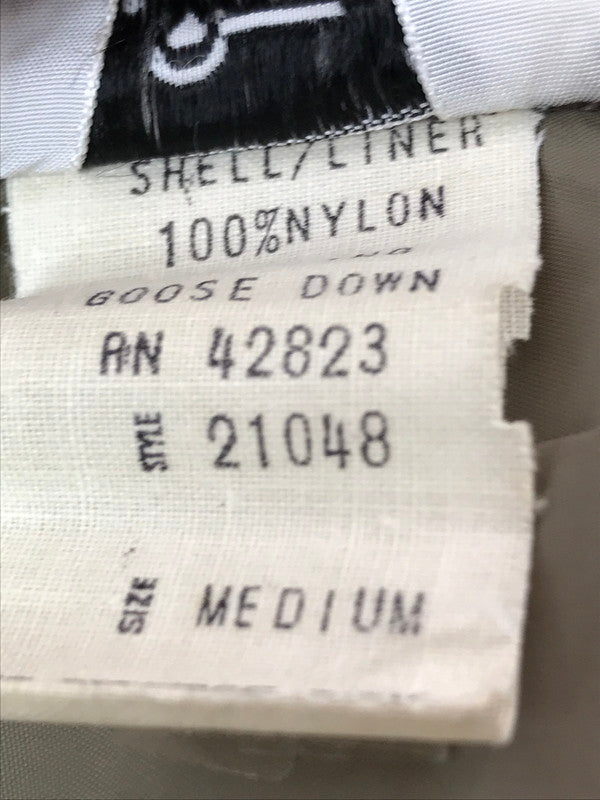 【現状渡し品】【メンズ】 WOOLRICH ウールリッチ 70's GOOSE DOWN NYLON VEST 70年代 グーズ ダウン ナイロン ベスト トップス ヴィンテージ 146-260820-rt-16-tag サイズ：M カラー：カーキ 万代Net店