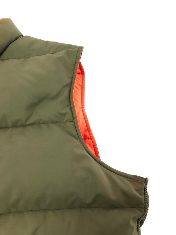 【現状渡し品】【メンズ】 WOOLRICH ウールリッチ 70's GOOSE DOWN NYLON VEST 70年代 グーズ ダウン ナイロン ベスト トップス ヴィンテージ 146-260820-rt-16-tag サイズ：M カラー：カーキ 万代Net店