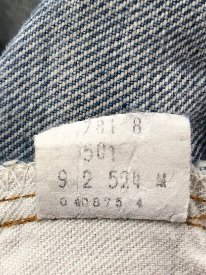 【現状渡し品】【メンズ】 LEVI'S リーバイス 80's VINTAGE 501 DENIM PANTS 80年代 ヴィンテージ 501 デニムパンツ ボタン裏刻印524 アメリカ製 パンツ ボトムス 157-260428-yy-18-tag サイズ：W35L35 カラー：ブルー 万代Net店