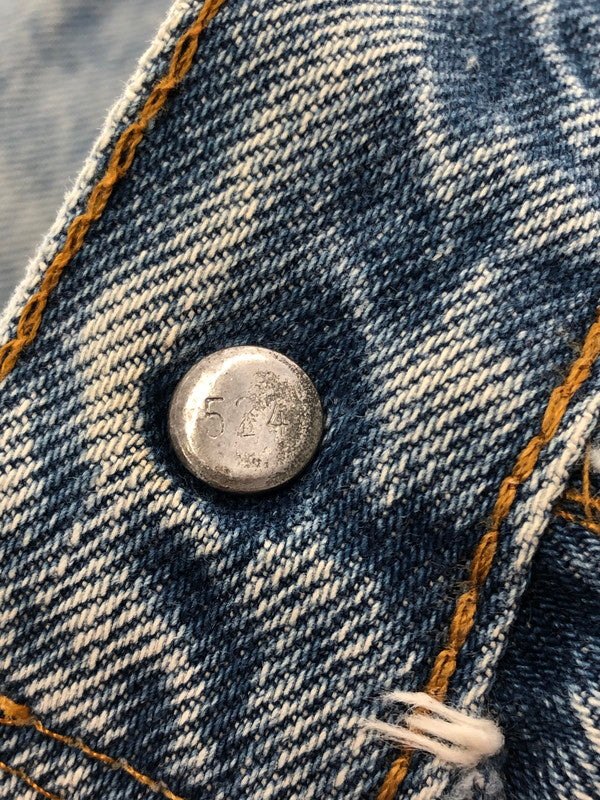 【現状渡し品】【メンズ】 LEVI'S リーバイス 80's VINTAGE 501 DENIM PANTS 80年代 ヴィンテージ 501 デニムパンツ ボタン裏刻印524 アメリカ製 パンツ ボトムス 157-260428-yy-18-tag サイズ：W35L35 カラー：ブルー 万代Net店