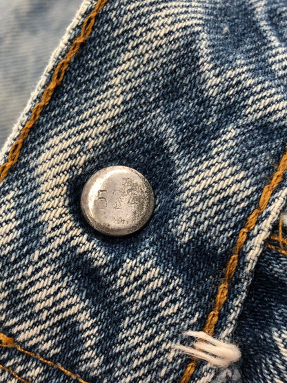 【現状渡し品】【メンズ】 LEVI'S リーバイス 80's VINTAGE 501 DENIM PANTS 80年代 ヴィンテージ 501 デニムパンツ ボタン裏刻印524 アメリカ製 パンツ ボトムス 157-260428-yy-18-tag サイズ：W35L35 カラー：ブルー 万代Net店