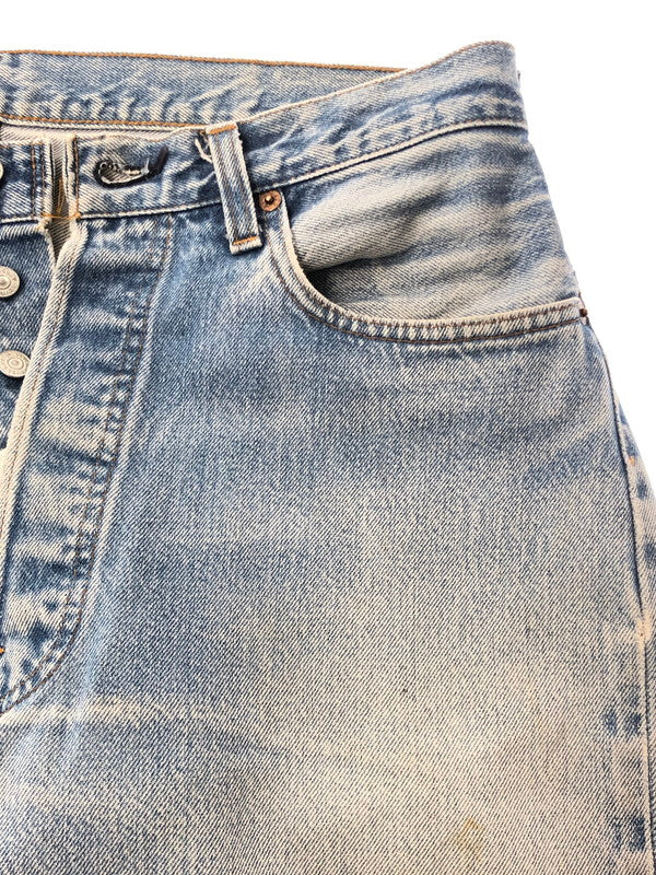 【現状渡し品】【メンズ】 LEVI'S リーバイス 80's VINTAGE 501 DENIM PANTS 80年代 ヴィンテージ 501 デニムパンツ ボタン裏刻印524 アメリカ製 パンツ ボトムス 157-260428-yy-18-tag サイズ：W35L35 カラー：ブルー 万代Net店