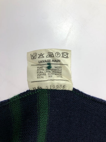 【中古品】【メンズ】 CHEMISE LACOSTE シュミーズ ラコステ 80's KNIT POLO SHIRT フランス製 ニット ポロシャツ 146-260505-rt-18-tag サイズ：1 カラー：グリーン 万代Net店