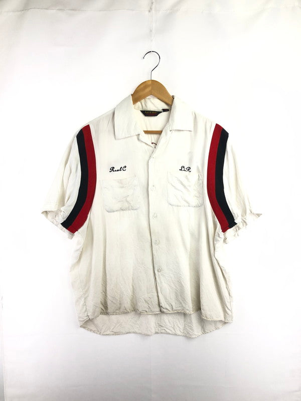 【現状渡し品】【メンズ】 LET IT RIDE レット イット ライド 90's BOWLING SHIRT 90年代 ボーリング シャツ 半袖シャツ トップス 146-260516-rt-11-tagh サイズ：L カラー：ホワイト 万代Net店