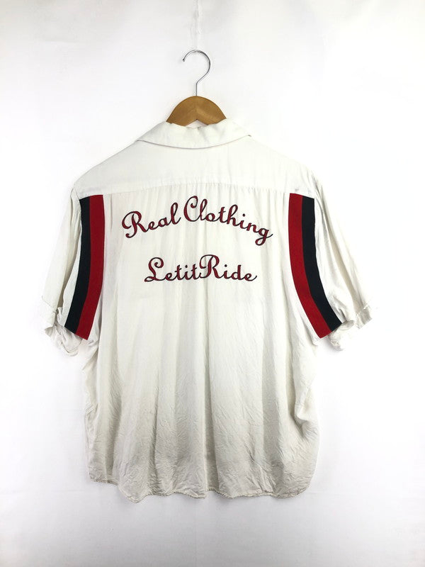 【現状渡し品】【メンズ】 LET IT RIDE レット イット ライド 90's BOWLING SHIRT 90年代 ボーリング シャツ 半袖シャツ トップス 146-260516-rt-11-tagh サイズ：L カラー：ホワイト 万代Net店