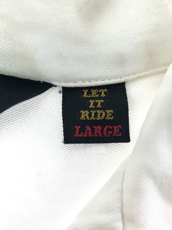 【現状渡し品】【メンズ】 LET IT RIDE レット イット ライド 90's BOWLING SHIRT 90年代 ボーリング シャツ 半袖シャツ トップス 146-260516-rt-11-tagh サイズ：L カラー：ホワイト 万代Net店