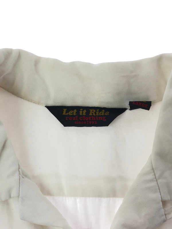 【現状渡し品】【メンズ】 LET IT RIDE レット イット ライド 90's BOWLING SHIRT 90年代 ボーリング シャツ 半袖シャツ トップス 146-260516-rt-11-tagh サイズ：L カラー：ホワイト 万代Net店