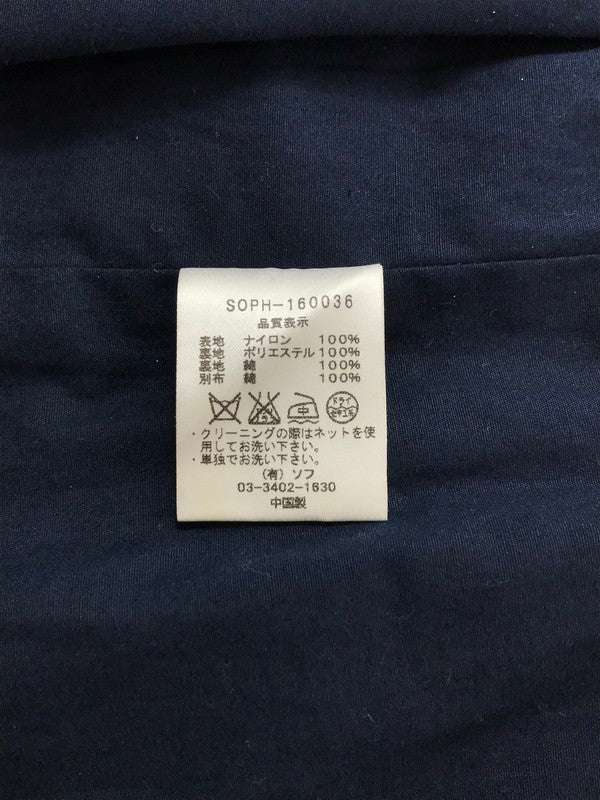 【中古品】【メンズ】 SOPHNET ソフネット × BARBOUR バブアー SOUTH SHIELDS BEDALE SL JACKET SOPH-160036 サウスシールズ ベデール SL ジャケット アウター 142-260430-rt-09-tagh サイズ：M カラー：ネイビー 万代Net店